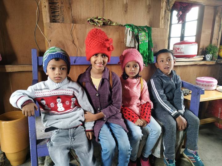 We have three little tourists with Sushil's son